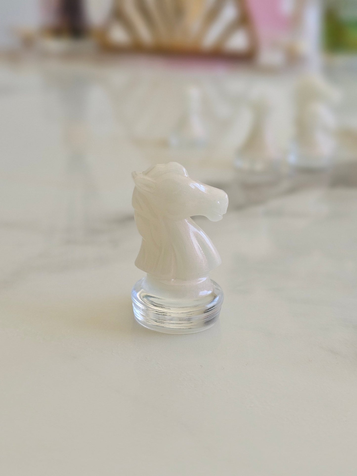 Custom Handmade Resin Chess Set – Unique Artistic Game Board - Chess set - VJ Designs