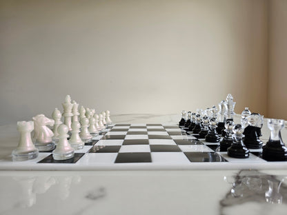 Custom Handmade Resin Chess Set – Unique Artistic Game Board - Chess set - VJ Designs