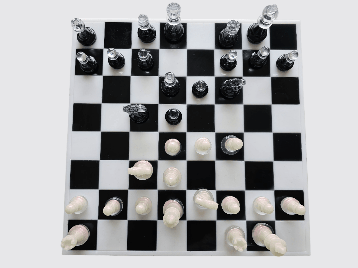 Custom Handmade Resin Chess Set – Unique Artistic Game Board - Chess set - VJ Designs