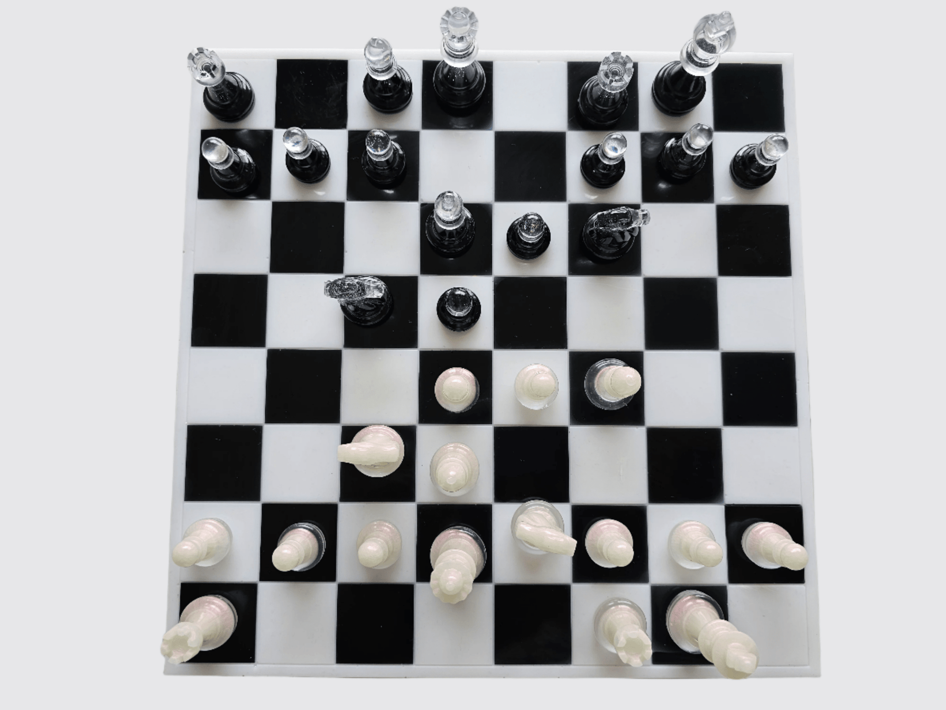 Custom Handmade Resin Chess Set – Unique Artistic Game Board - Chess set - VJ Designs