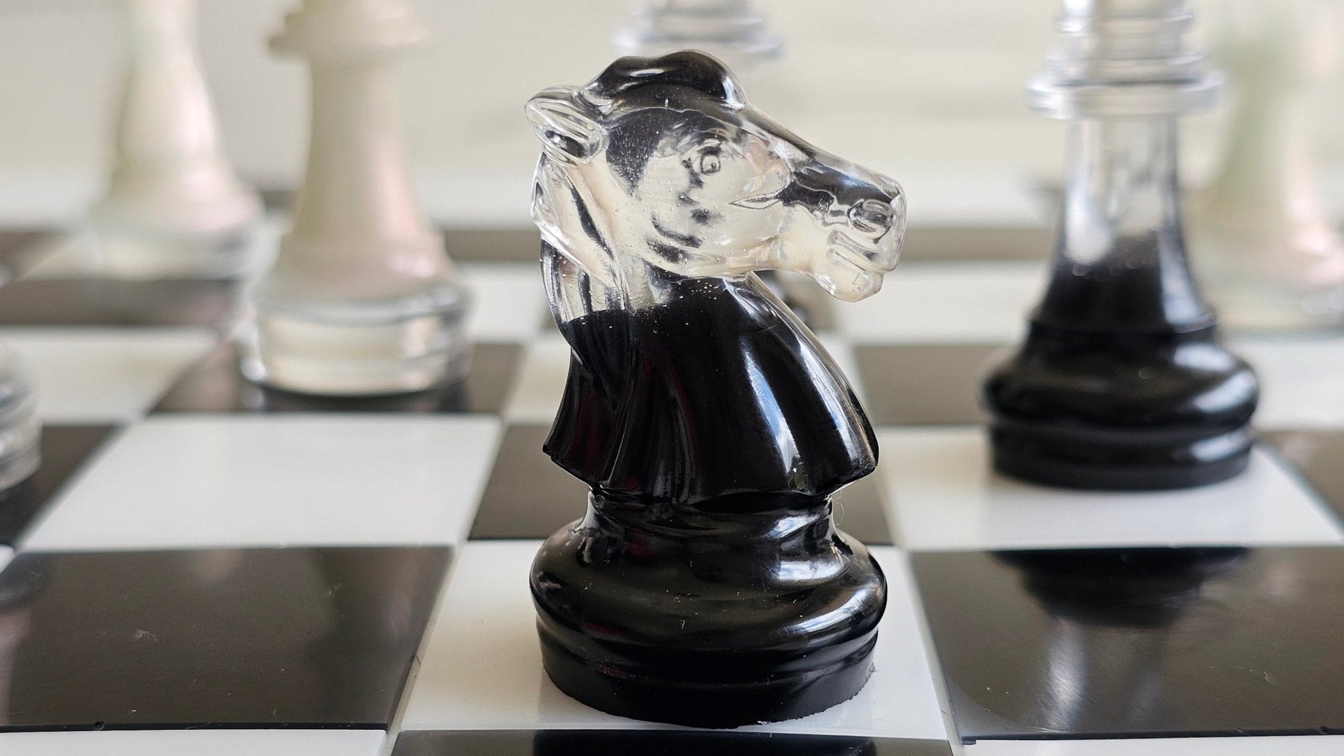 Custom Handmade Resin Chess Set – Unique Artistic Game Board - Chess set - VJ Designs