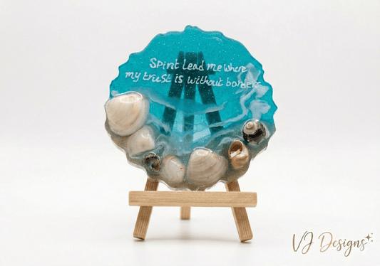 Personalised ocean-themed desk decor - VJ Designs