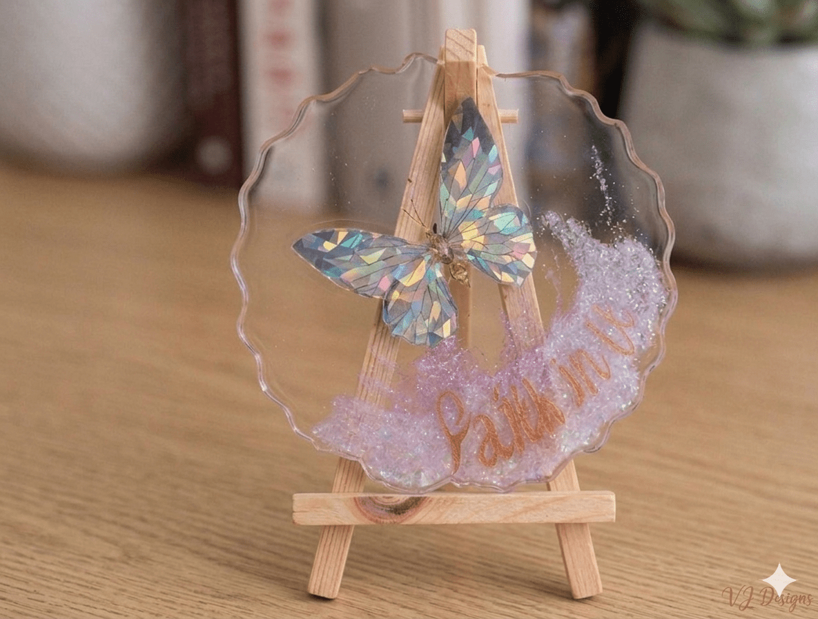 Personalised butterfly desk decor - desk decor - VJ Designs