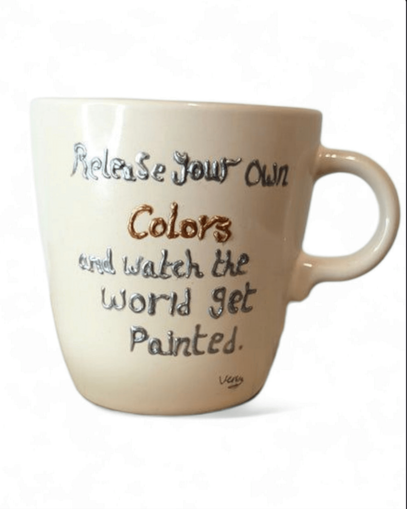 Personalised hand-painted vibrant butterfly mug - VJ Designs