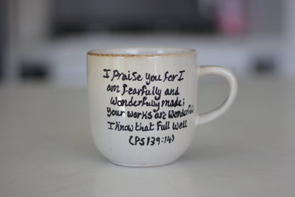 Personalised hand-painted butterfly mug - VJ Designs