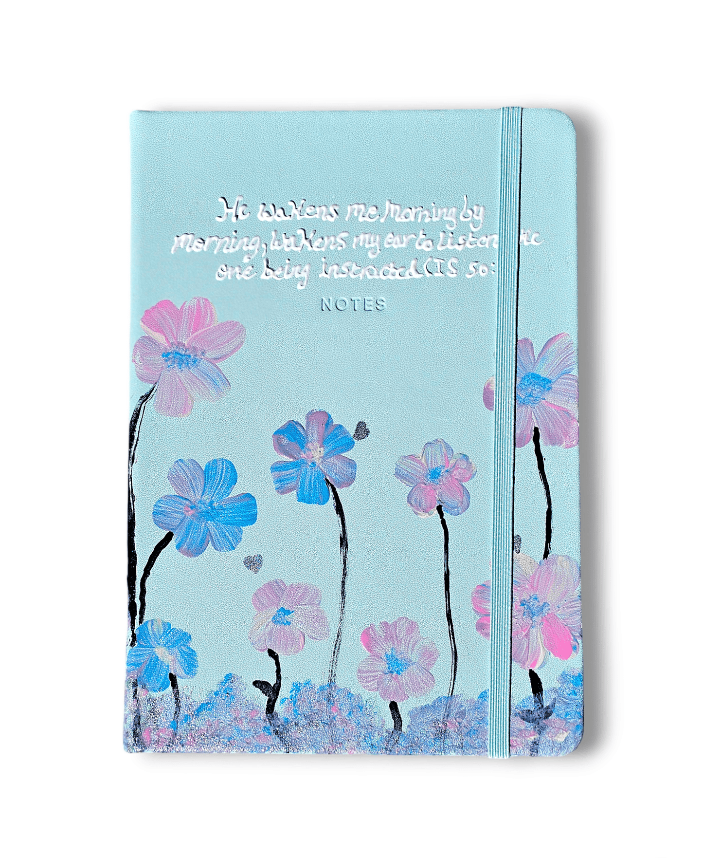 Personalised hand-painted mint green journal - Journal - VJ Designs