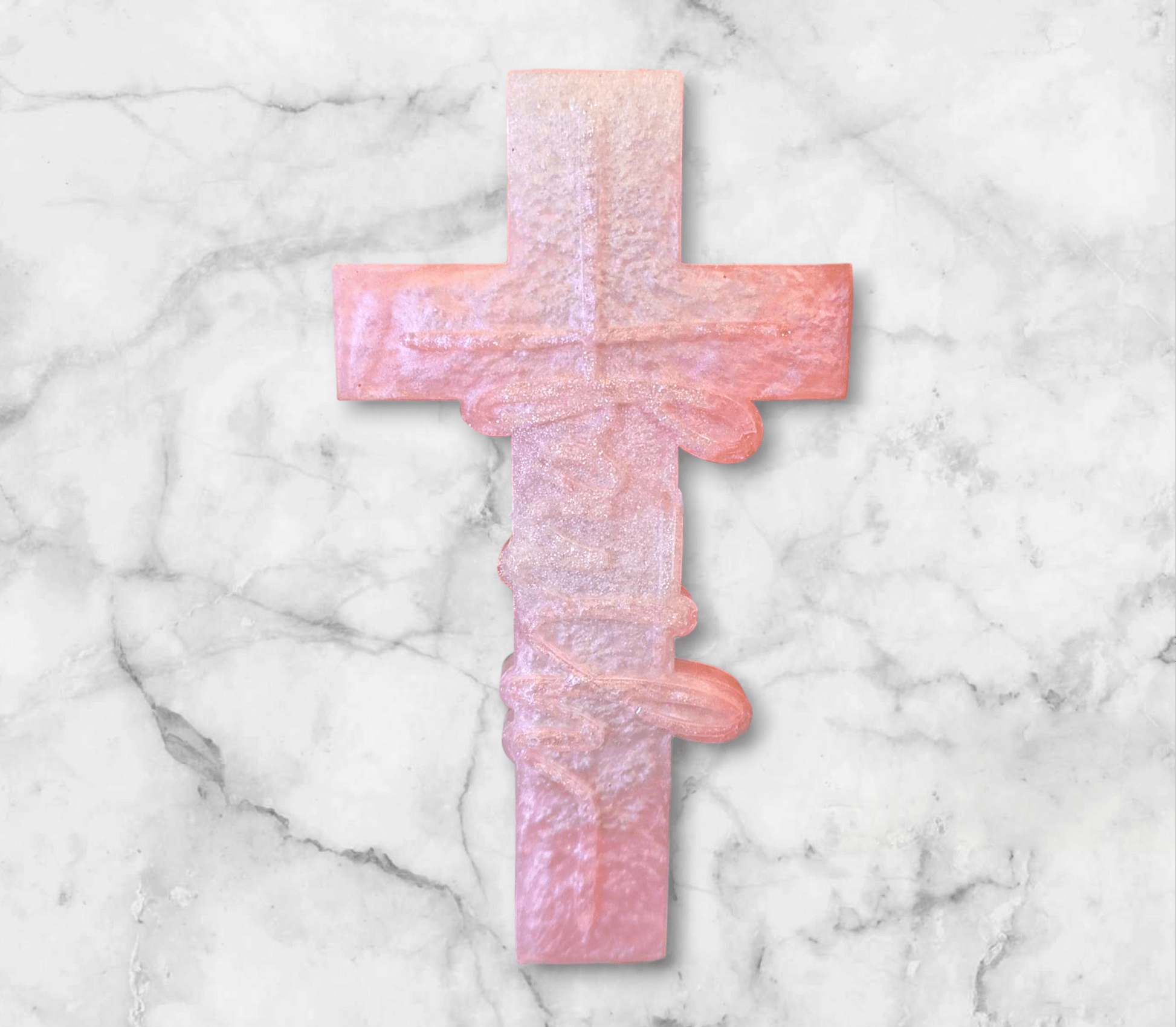 Faith/ Blessed handmade resin cross - VJ Designs
