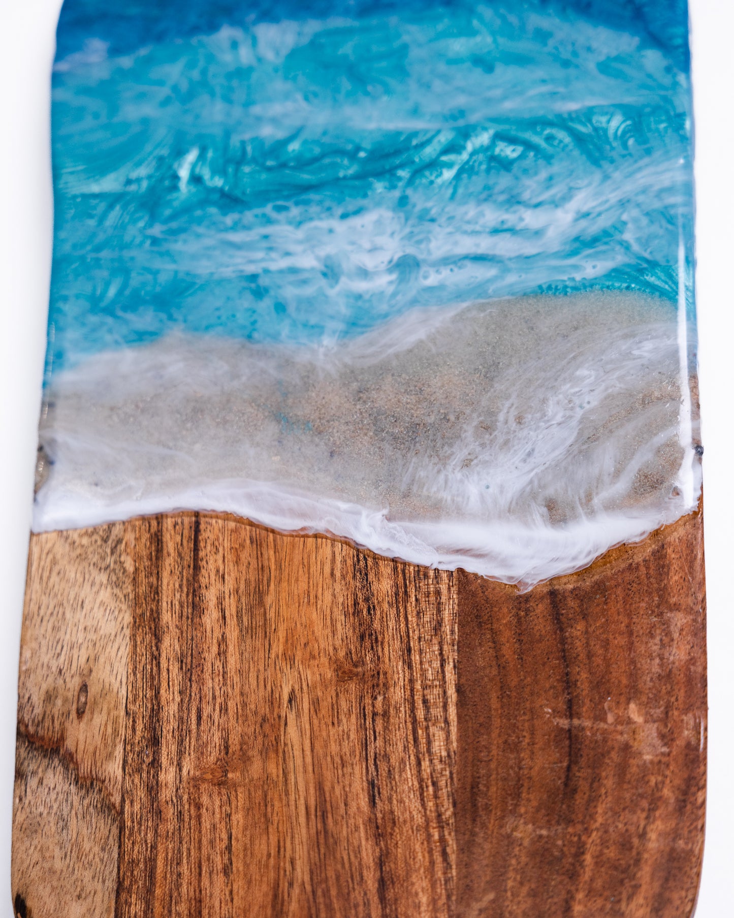Personalised Ocean Resin Grazing Board & Coaster Set | Handmade Coastal Gift Australia - Grazing board - VJ Designs