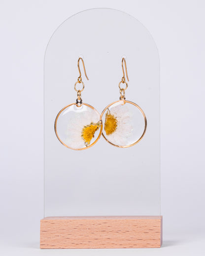 Handmade Gold-Plated Daisy Jewellery Set – Necklace & Earrings - Necklace - VJ Designs