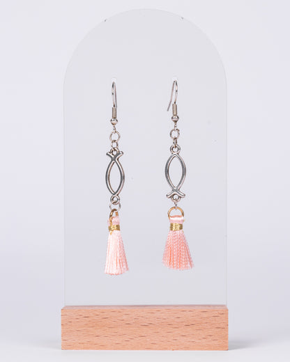 Handmade gold-plated Christian fish earrings - Earrings - VJ Designs