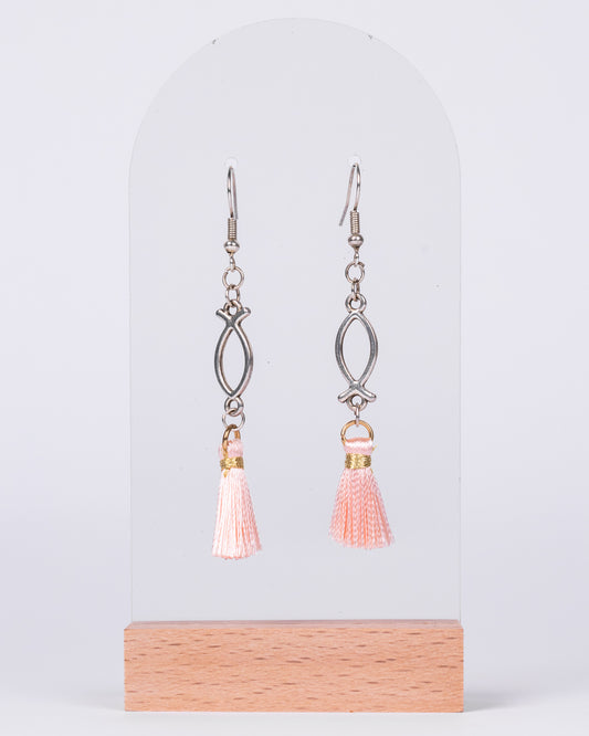 Handmade gold-plated Christian fish earrings - Earrings - VJ Designs