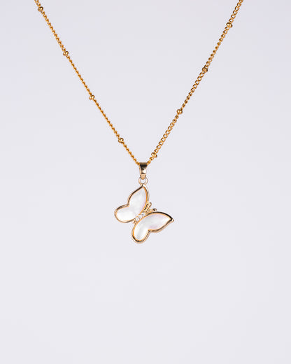Personalised gold-plated butterfly necklace - Necklace - VJ Designs