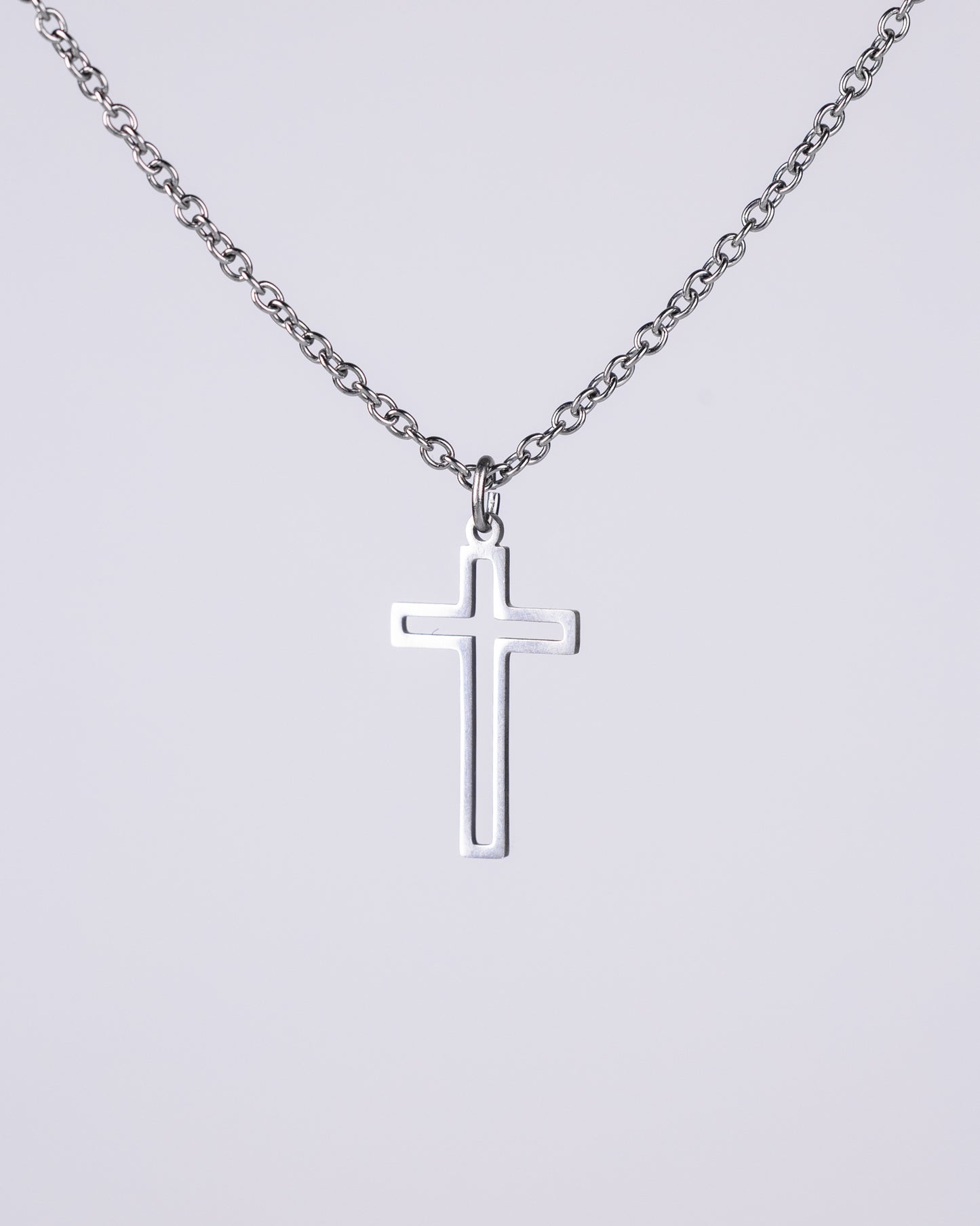 Stainless steal cross necklace for men - Jewellery set - VJ Designs