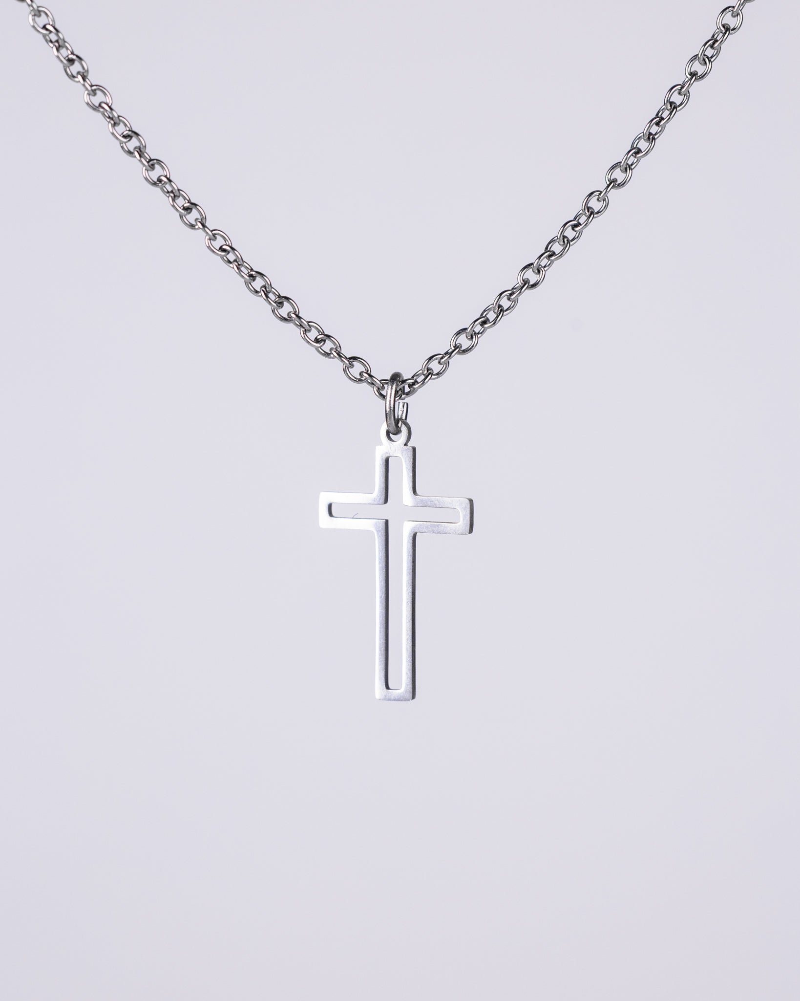 Stainless steal cross necklace for men - Jewellery set - VJ Designs
