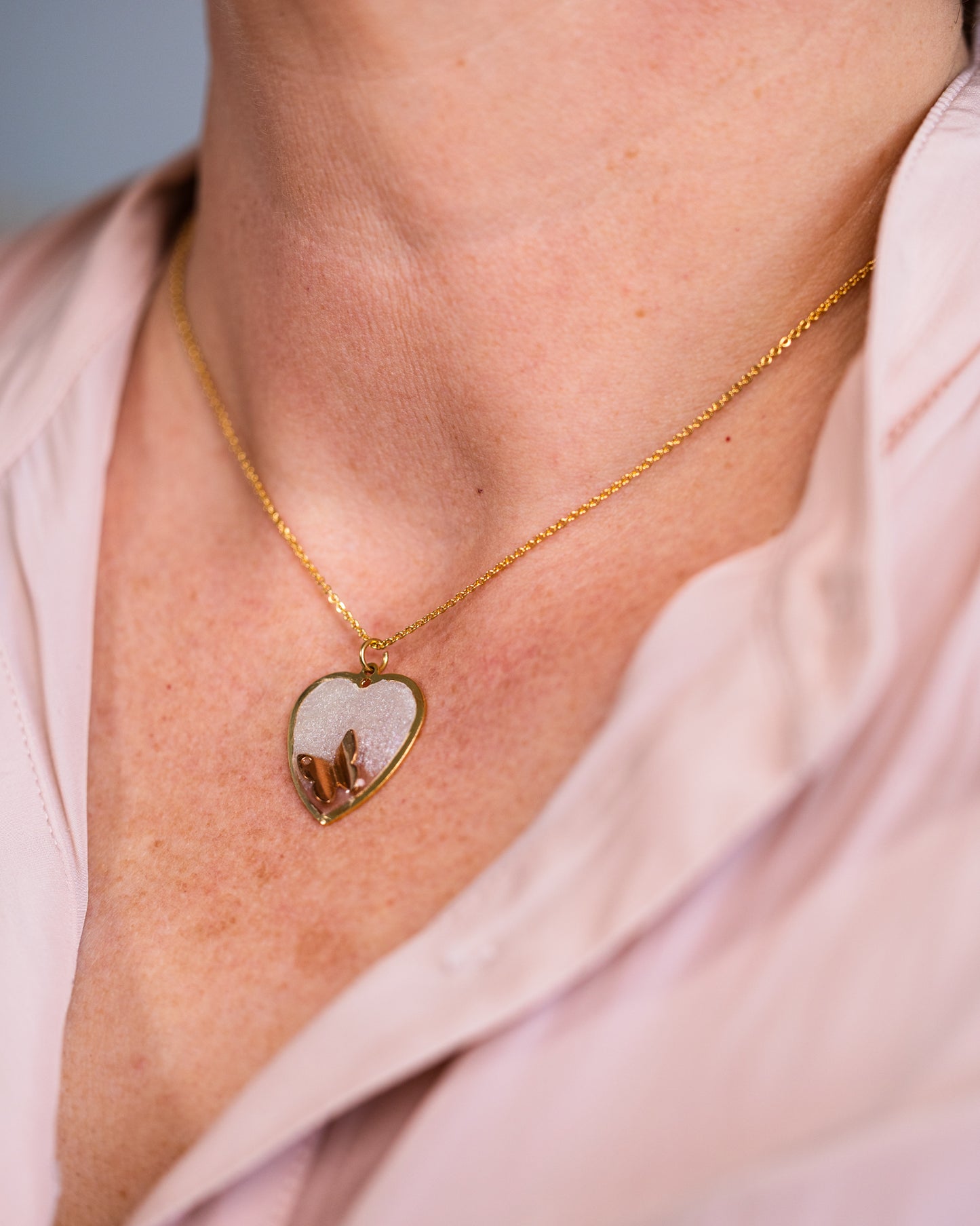 Personalised hand-made gold plated necklace - VJ Designs