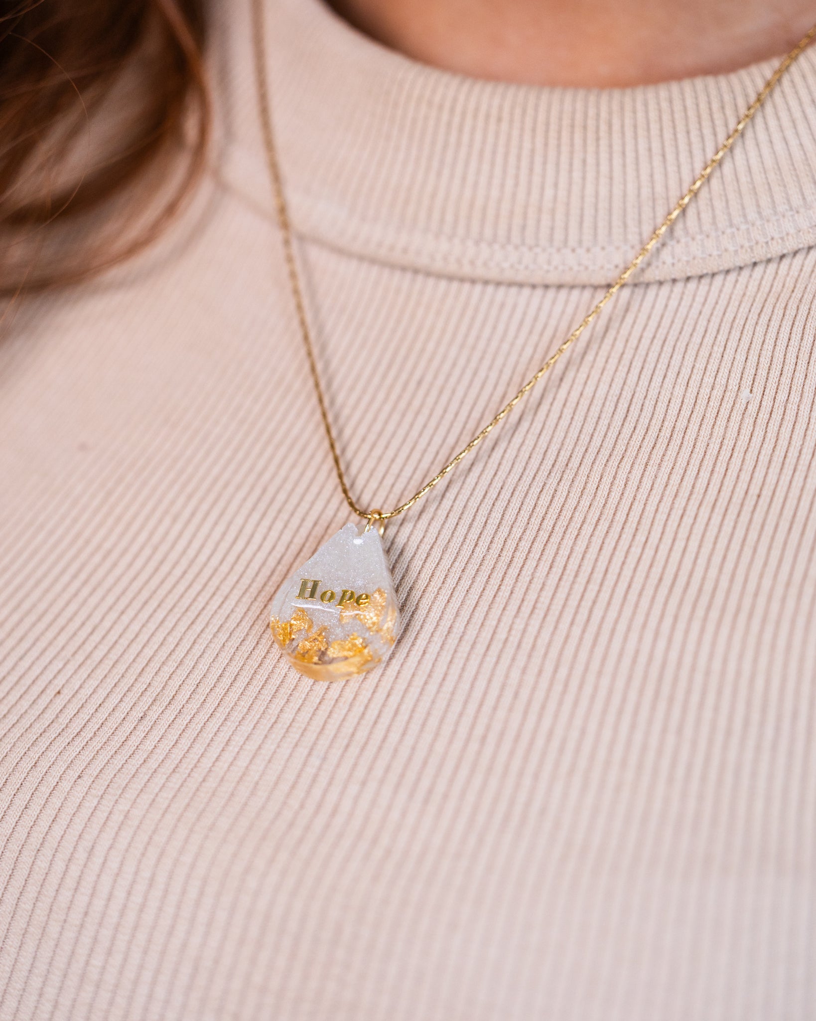 Personalised hand-made gold plated necklace - VJ Designs