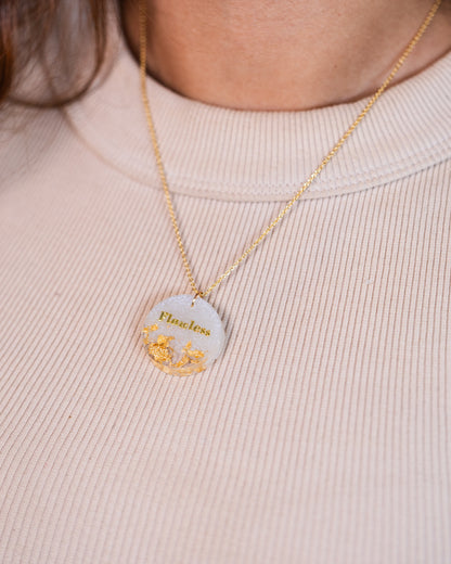 Personalised hand-made gold plated necklace - VJ Designs