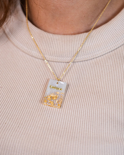 Personalised hand-made gold plated necklace - VJ Designs