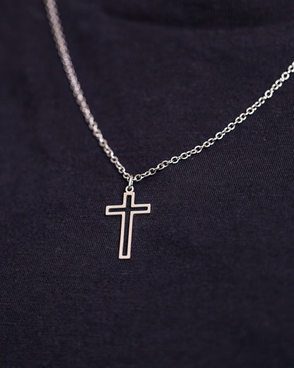 Stainless steal cross necklace for men - Jewellery set - VJ Designs