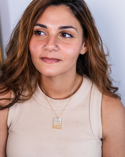 Personalised hand-made gold plated necklace - VJ Designs