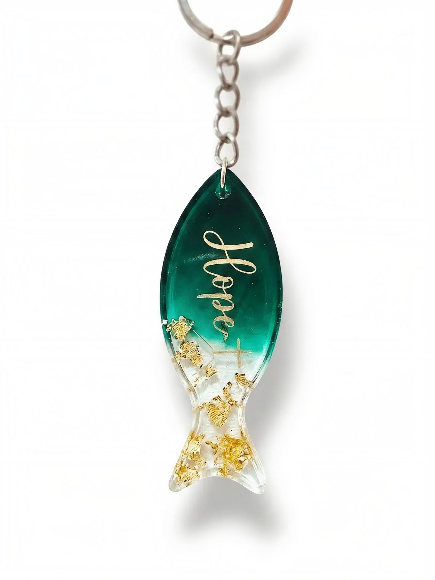 Personalised handmade Christian fish keychains - VJ Designs