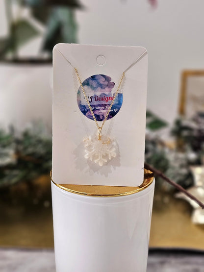 Handmade gold-plated Christmas necklace - Necklace - VJ Designs