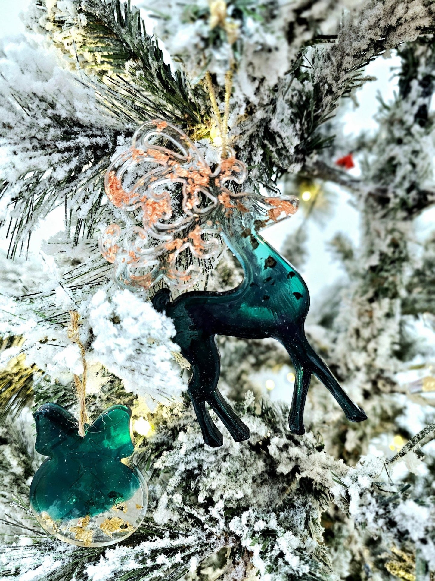 Handmade Reindeer Christmas ornaments - VJ Designs