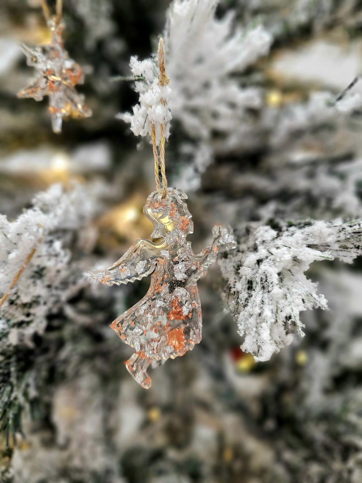 Personalised handcrafted angel Christmas ornaments - VJ Designs