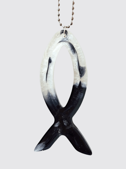 Christian fish car ornaments - VJ Designs