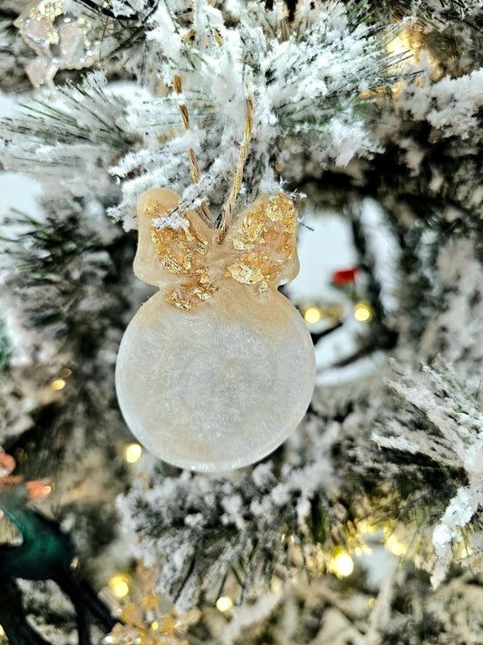 Personalised handcrafted tree ball ornament - VJ Designs