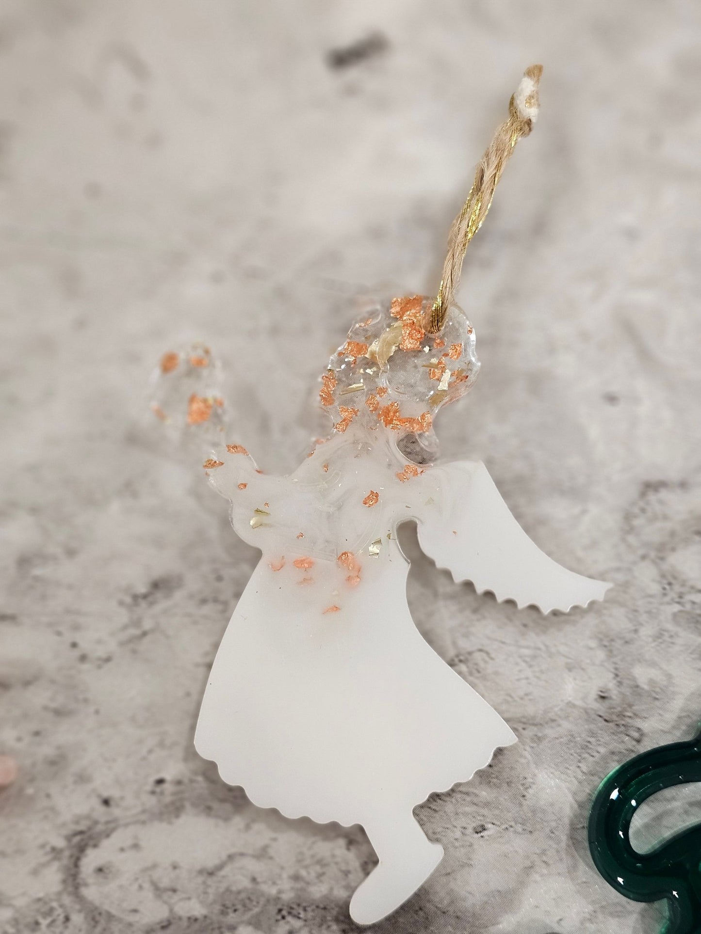Personalised handcrafted angel Christmas ornaments - VJ Designs