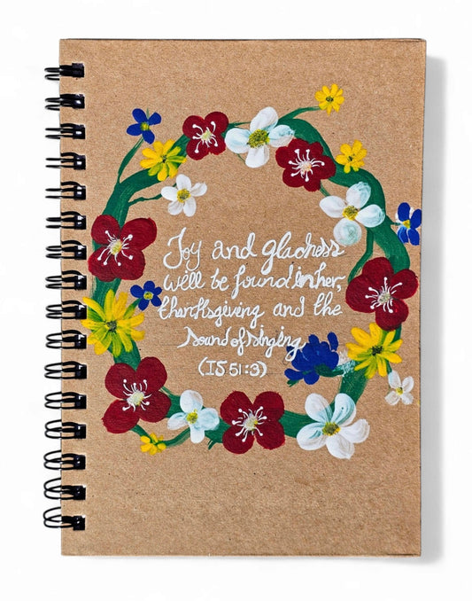 Personalised hand-painted flower crowns journal - Journal - VJ Designs