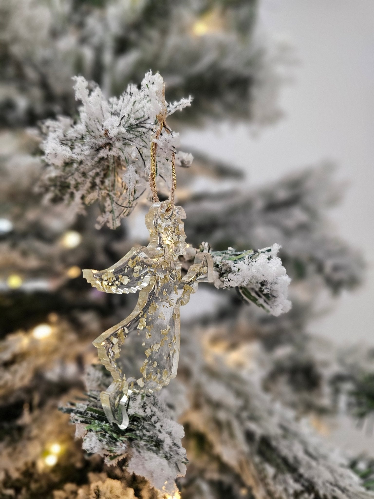 Personalised handcrafted angel Christmas ornaments - VJ Designs