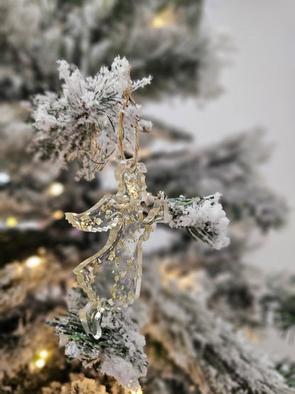 Personalised handcrafted angel Christmas ornaments - VJ Designs
