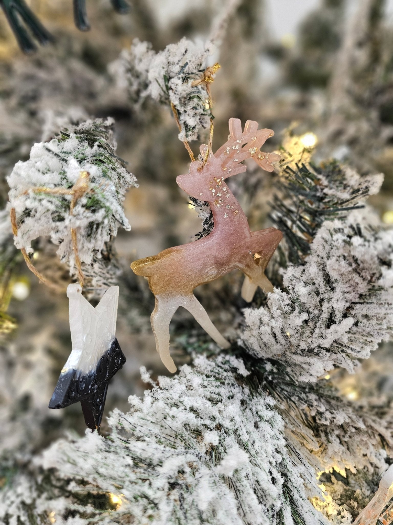 Handmade Reindeer Christmas ornaments - VJ Designs