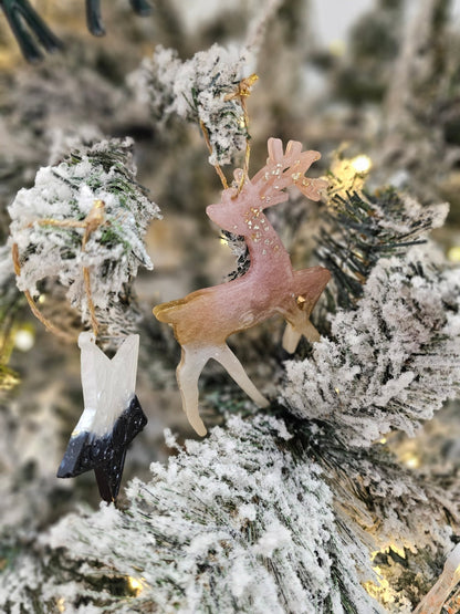 Handmade Reindeer Christmas ornaments - VJ Designs