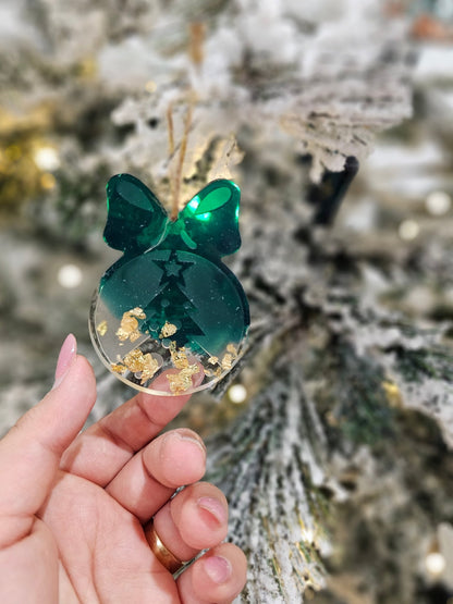 Personalised handcrafted tree ball ornament - VJ Designs