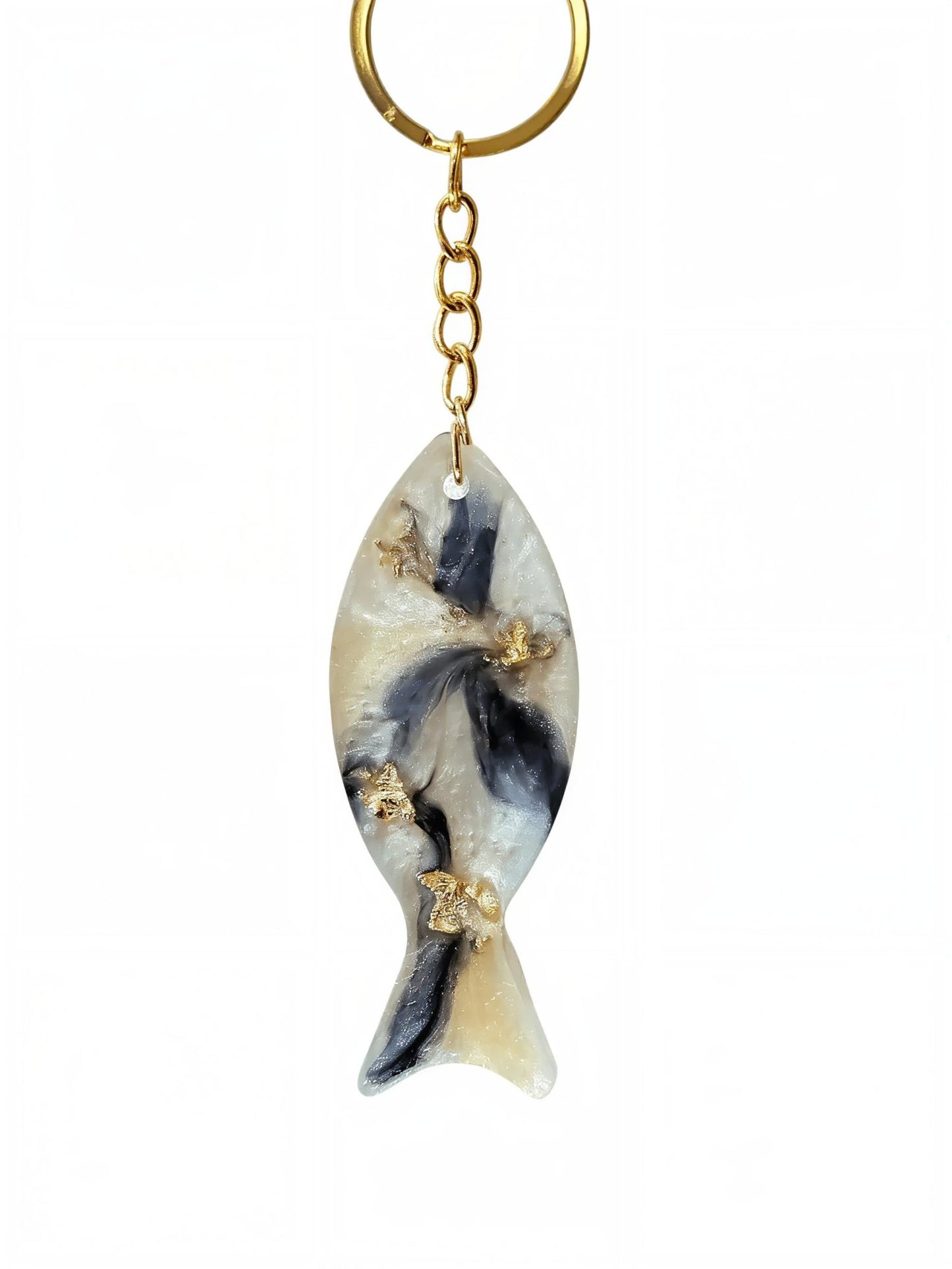 Personalised handmade Christian fish keychains - VJ Designs