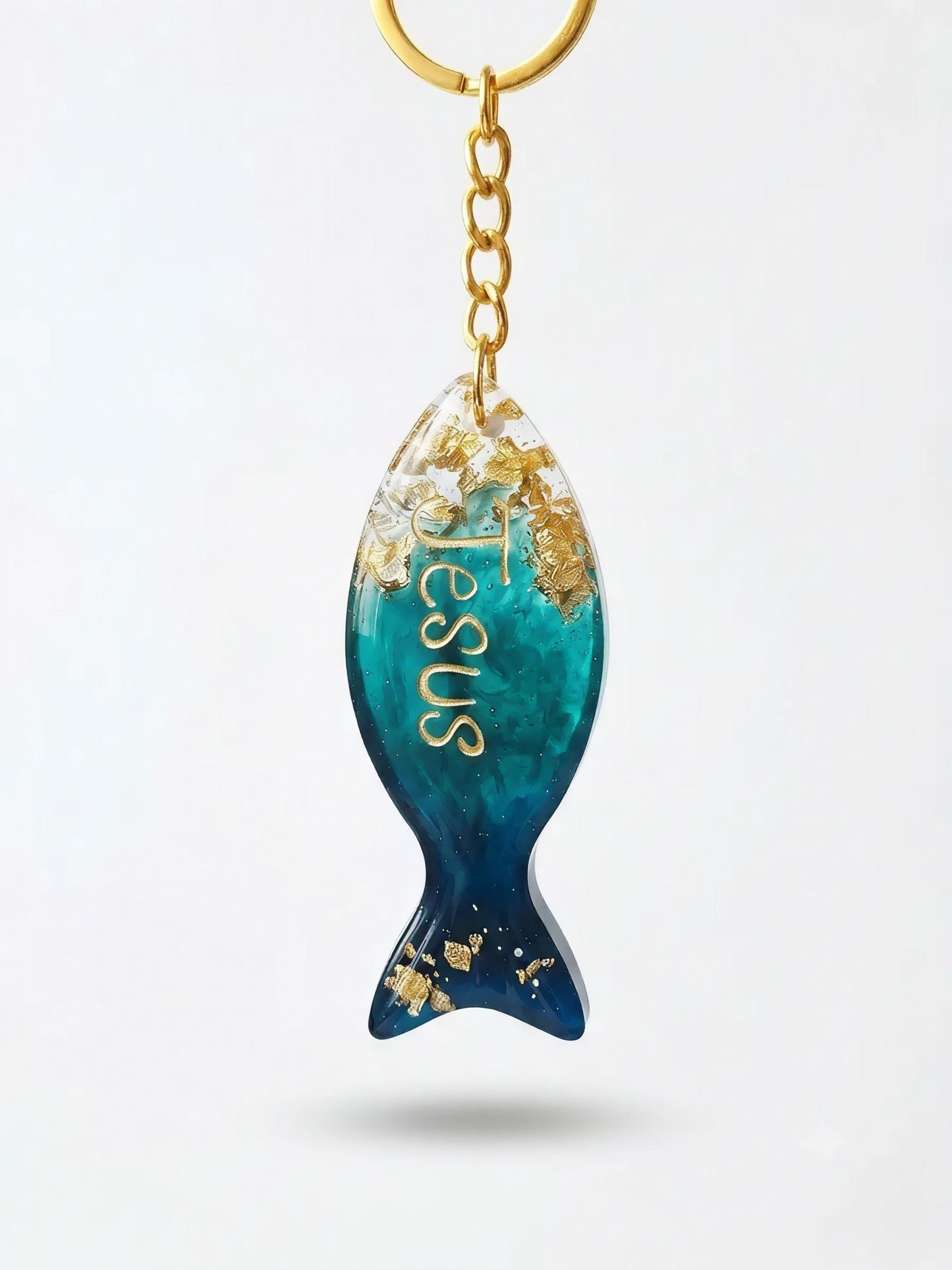 Personalised handmade Christian fish keychains - VJ Designs
