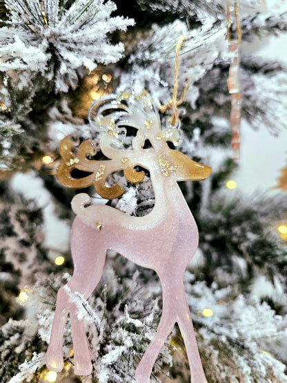 Handmade Reindeer Christmas ornaments - VJ Designs