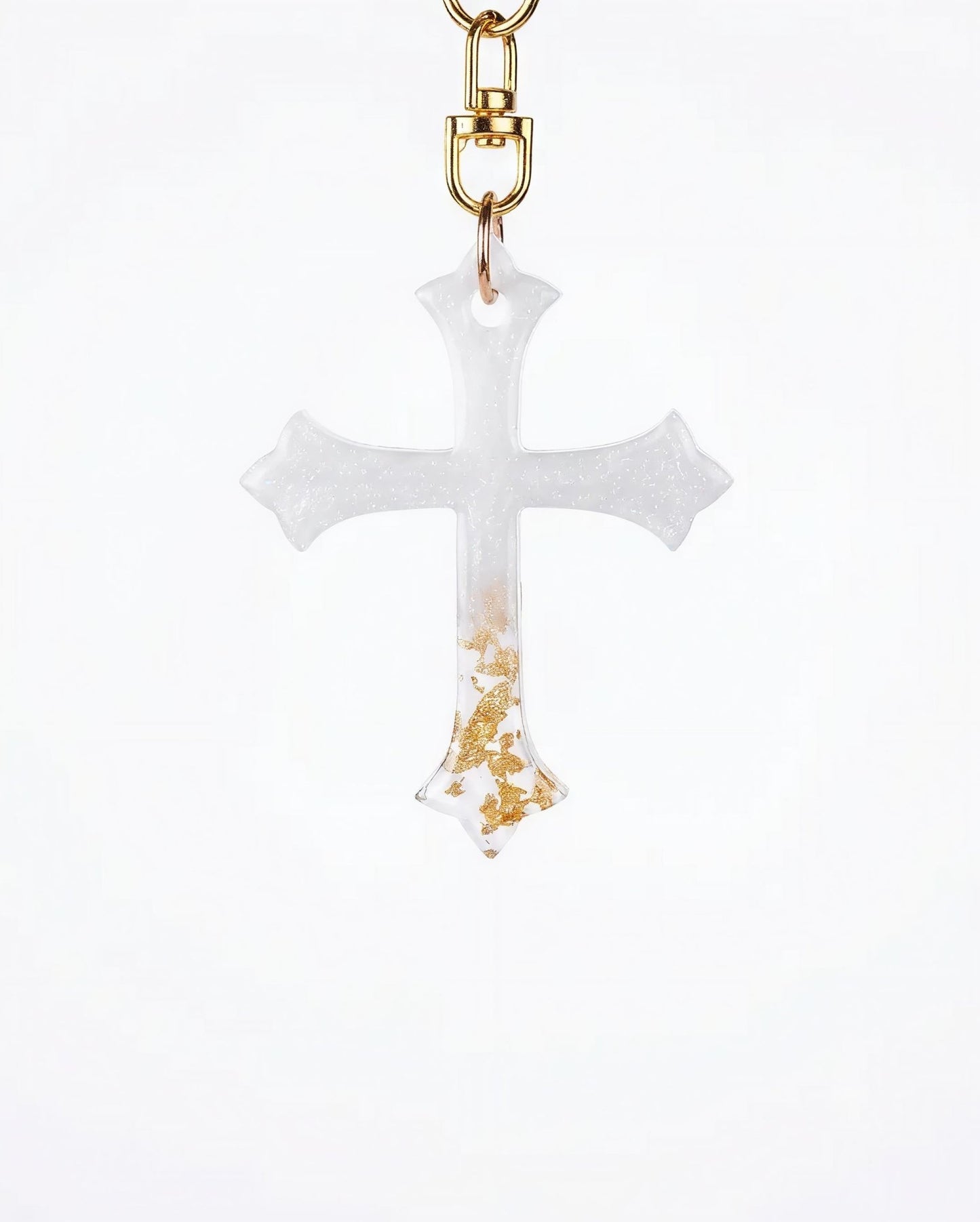Personalised handmade cross keychains - unisex - keychain - VJ Designs