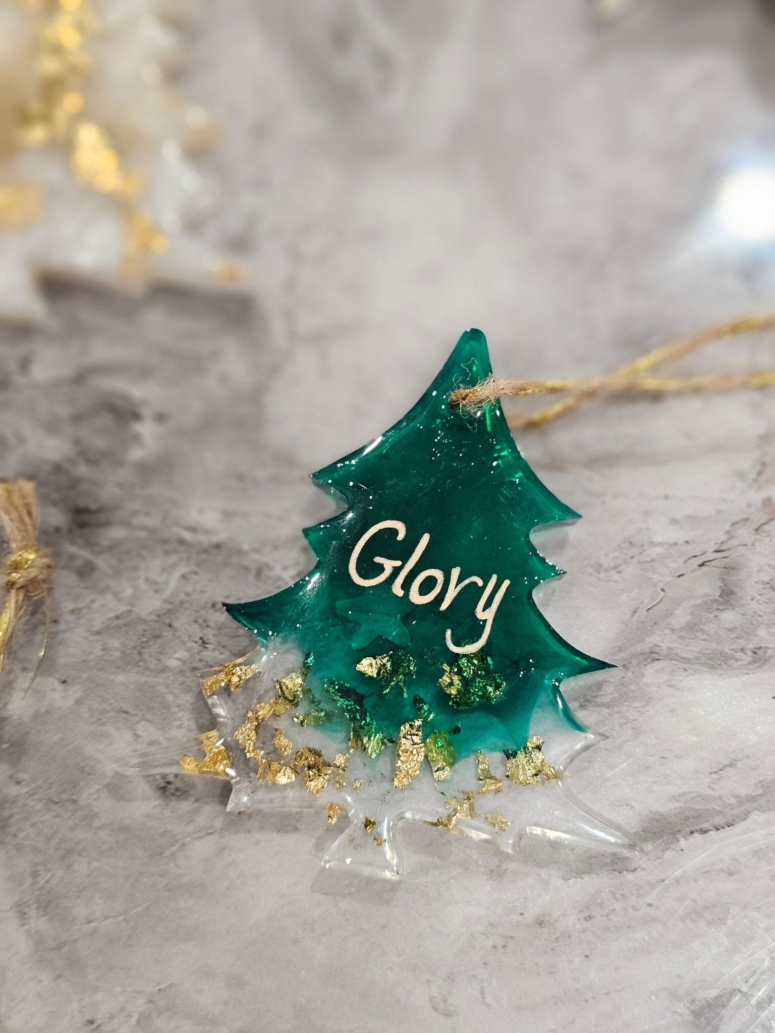 Personalised handcrafted Christmas tree ornaments - VJ Designs